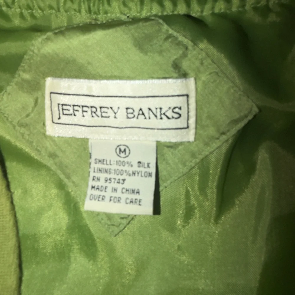 Vintage Jeffrey Banks Silk Bomber Jacket. Medium - Picture 6 of 6